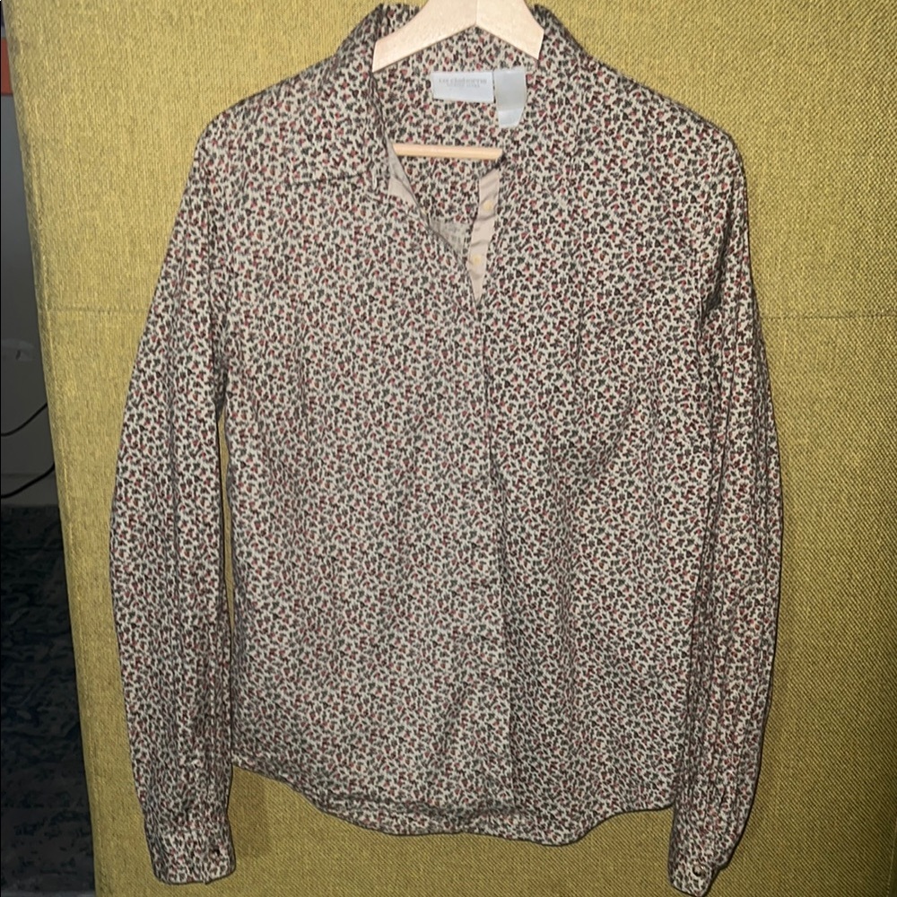 Liz Claiborne Floral Button-Up Shirt